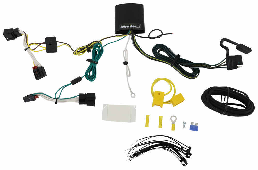 T-One Vehicle Wiring Harness with 4-Pole Flat Trailer Connector Powered Converter 118742