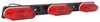 Peterson Thin-Line Identification Light Bar - Incandescent - Black Steel Base - Red Lens 15-1/2L x 1-3/16W Inch 136-3R