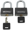 Master Lock Covered Solid Body Padlocks - 1/4" Shackle Diameter (2 Pack) Steel 141T