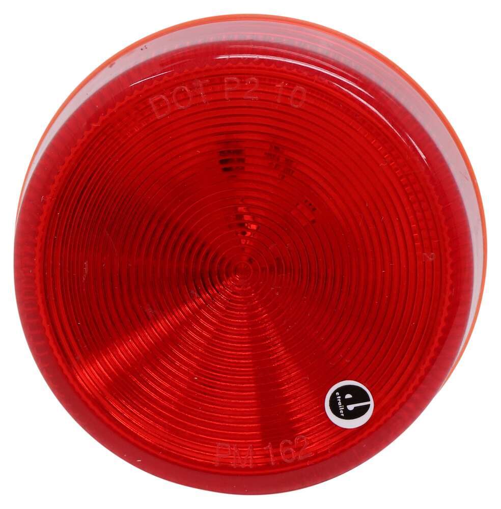 Piranha LED Clearance or Side Marker Trailer Light - Submersible - 3 Diodes - Round - Red Lens Non-Submersible Lights 162R