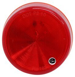 Piranha LED Clearance or Side Marker Trailer Light - Submersible - 3 Diodes - Round - Red Lens      
