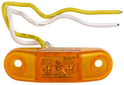 Piranha Slim-Line LED Mini Clearance or Side Marker Light - Submersible - 2 Diodes - Amber Lens - 168A
