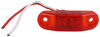Piranha Slim-Line LED Mini Clearance or Side Marker Light - Submersible - 2 Diodes - Red Lens