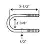 176400 - 5-1/2 Inch Long Redline Trailer Leaf Spring Suspension