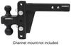 trailer hitch ball mount 2-ball platform for bulletproof hitches adjustable mounts - 1-7/8 inch and 2-5/16 balls