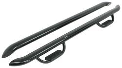 Westin GenX Oval Nerf Bars with Hoop Steps - 4" Wide - Black Powder Coated Steel               