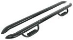 Westin GenX Oval Nerf Bars with Hoop Steps - 4" Wide - Black Powder Coated Steel               