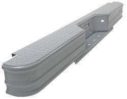 Westin Fey Diamondstep Rear Bumper with Custom Installation Kit - Silver Powder Coated Steel - 20002-92230