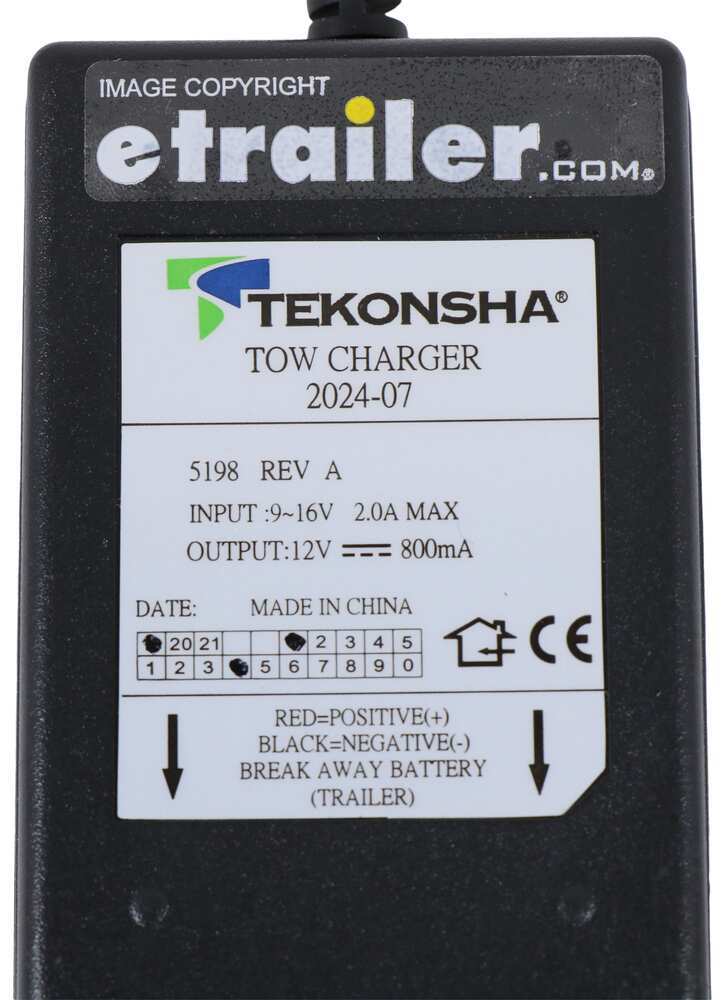 Tekonsha Two Stage 12 V DC Battery Charger Tekonsha Accessories and