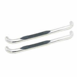 Westin E-Series Round Nerf Bars - 3" - Polished Stainless Steel - 23-1320