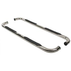 Westin E-Series Round Nerf Bars - 3" - Polished Stainless Steel                                