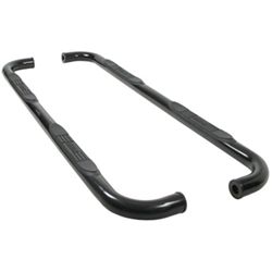 Westin E-Series Round Nerf Bars - 3" - Black Powder Coated Steel                               
