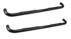 Westin E-Series Round Nerf Bars - 3" - Black Powder Coated Steel                               