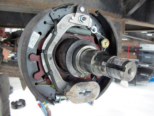 Dexter Electric Trailer Brake Assembly - Self-Adjusting - 12-1/4" - Left Hand - 9K to 10K Self Adjust 23-450