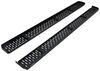 Westin Grate Step Nerf Bars with Custom Install Kit - 6-1/4" Wide - Black Powder Coated Steel Cab Length 27-74725-2255