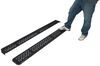 Westin Grate Step Nerf Bars with Custom Install Kit - 6-1/4" Wide - Black Powder Coated Steel Black 27-74725-1635