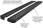 Westin Grate Step Nerf Bars with Custom Install Kit - 6-1/4" Wide - Black Powder Coated Steel  