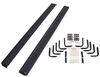 Westin Grate Step Nerf Bars with Custom Install Kit - 6-1/4" Wide - Black Powder Coated Steel Rectangle 27-74745-1215