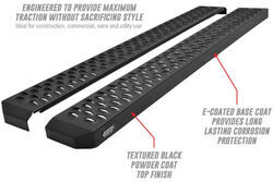 Westin Grate Step Nerf Bars with Custom Install Kit - 6-1/4" Wide - Black Powder Coated Steel - 27-74745-1725