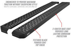 Westin Grate Step Nerf Bars with Custom Install Kit - 6-1/4" Wide - Black Powder Coated Steel  