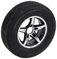 Westlake ST205/75R14 Radial Tire w 14" Bobcat Aluminum Wheel - 5 on 4-1/2 - LR D - Black