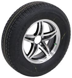 Westlake ST205/75R15 Radial Tire w 15" Lynx Aluminum Wheel - 5 on 4-1/2 - LR D - Black