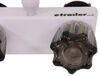 RV Shower Valve w/ Vacuum Breaker - Dual Knob Handle - White Vacuum Breaker 277-000007