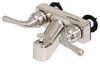 RV Tub and Shower Diverter Faucet w/ Vacuum Breaker - Dual Teacup Handle - Satin Nickel