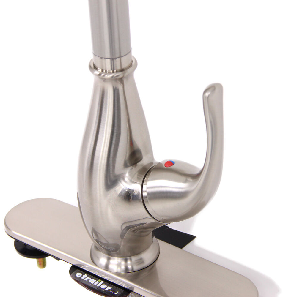 RV Kitchen Faucet w/ Pull Down Spout Single Lever Handle Brushed Nickel Patrick Distribution