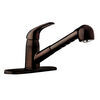 Ultra Faucets RV Kitchen Faucet w/ Pull Out Spout - Single Lever Handle - Oil Rubbed Bronze Standard Sink Faucet 277-000190