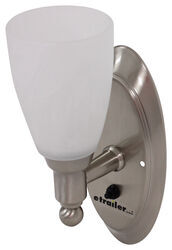 Gustafson RV Sidewall Light - Satin Nickel - Frosted White Glass