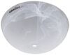 Gustafson RV Ceiling Shade - Frosted White Swirl Glass