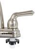 RV Bathroom Faucet - Dual Teacup Handle - Brushed Nickel 0 - 5 Inch Tall 277-000404