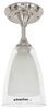 Gustafson RV LED Pendant Light - Ceiling Mount - Satin Nickel - Clear Seeded/White Swirl Glass 5 Inch Diameter 277-000422