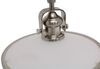 ceiling light fixture bright white gustafson 12v rv led w/ shade - 11 inch diameter satin nickel