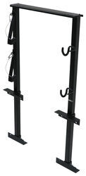 Lockable Dual Trimmer Rack for Open Utility Trailers