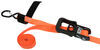 Ratchet Tie Down Straps w Push Button Release - 12' Long x 1-1/4" Wide - 830 lbs - Qty 2 Manual 288-05852