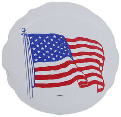 Adco American Flag Spare Tire Cover for 29" Diameter Tires - White - Qty 1                     