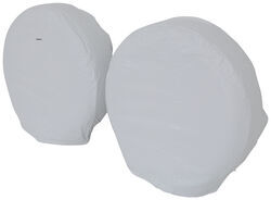 Adco Ultra Tyre Gard RV tire covers in white.