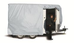 Adco SFS AquaShed Trailer Cover for Bumper Pull Horse Trailers up to 16' Long - Gray - 290-46004