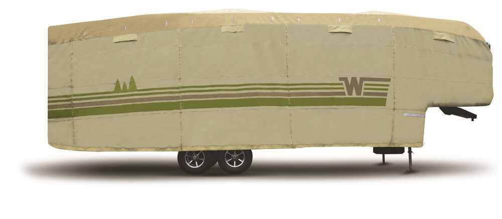 Adco RV Cover for Winnebago 5th Wheel Toy Hauler - Up to 34' Long - Tan Better UV/Dust/Weather Protection 290-64855