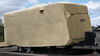 Adco Polypropylene Storage Lot RV Cover for Travel Trailer - Up To 20' Long - Tan
