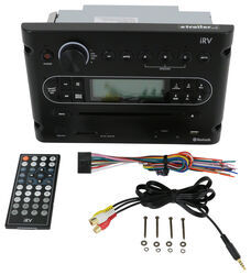 iRV RV Stereo - Double DIN - AUX/USB, Bluetooth, App Control - 270W - 3 Zone - 12V