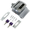 Global Link RV Entry Door Locking Latch Kit with Keyed Alike Option - Polished Chrome 2 Keys 295-000002