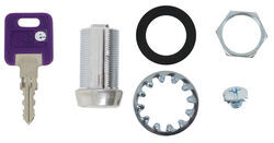 Replacement Cam Lock Cylinder for RVs - Keyed Alike Option - Stainless Steel - 1-1/8" Long - 295-000004