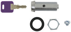 Replacement Cam Lock Cylinder for RVs - Keyed Alike Option - Stainless Steel - 1-3/4" Long - 295-000077