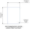 295-000183 - 2-1/2 to 3 Inch W x 3-1/2 to 4 Inch T Global Link Entry Door