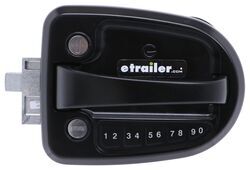 Global Link Ultra E Pro Electronic Lock for Travel Trailer w Keyed Alike Option - Black - Right Hand - 295-000183