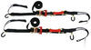 trailer truck bed s-hooks shockstrap ratchet tie-down straps w shock absorbers - 1-1/2 inch x 15' 1 000 lbs qty 2