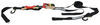 ShockStrap Ratchet Tie-Down Strap w Shock Absorber - 1-1/2" x 15' - 1,000 lbs - Qty 1 S-Hooks 297-15RSBB